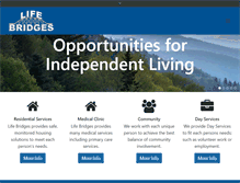 Tablet Screenshot of lifebridgesonline.com